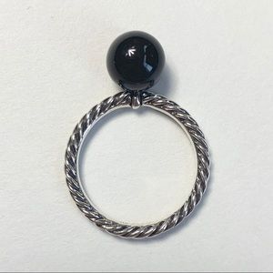 David Yurman Onyx Ball Cable Sterling Silver